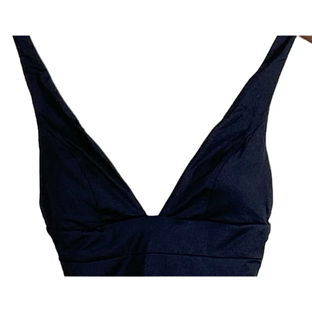 Andie Womens The Sardinia One Piece Swimsuit Black Deep Plunge High Leg Cut Size - Picture 4 of 5